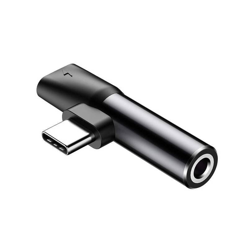 Baseus CATL41-01 Rozbočovač USB-C/3.5mm Jack Black 6953156282278 NoName