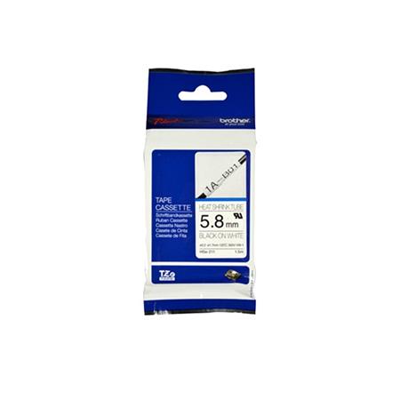 Brother - HSE-211E, bužírka bílá / černá (5,2 mm) HSE211E