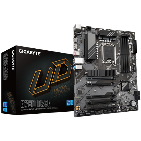 GIGABYTE MB Sc LGA1700 B760 DS3H, Intel B760, 4xDDR5, 1xDP, 1xHDMI Gigabyte