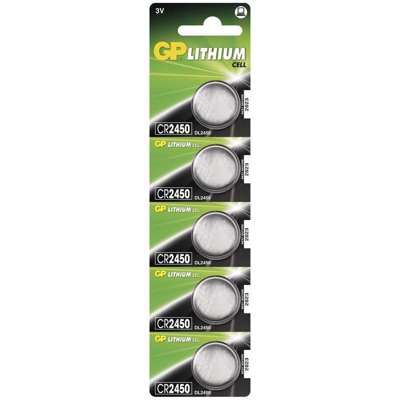 GP Batteries Lithiová baterie GP CR2450 - 5ks 1042245015 GP Baterie