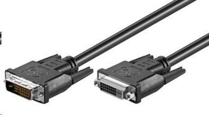PremiumCord DVI-D prodluž. kabel, dual-link (24+1),MF, 5m kpdvimf5