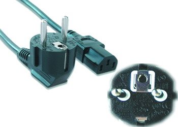 Kabel C-TECH síťový 3m VDE 220/230V napájecí CB-PWRC13-3 C-Tech