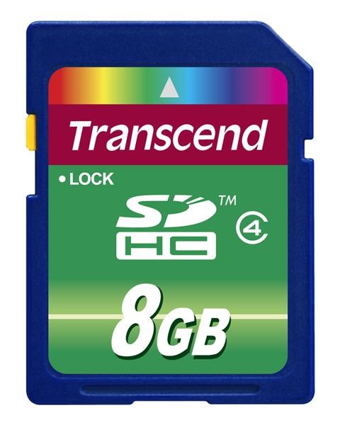 Karta TRANSCEND SDHC 8 GB triedy 4 TS8GSDHC4 Transcend