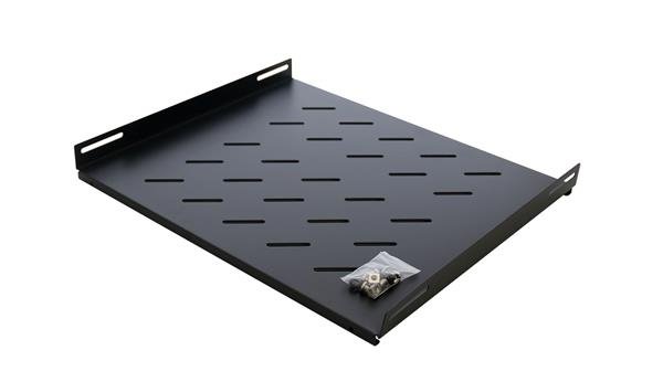 Polica 1U 550mm pre 19" rozvádzače GB/GW (hl. 800mm), pevná, dierovaná RGA-4-800-GB Eurocase