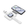 Bezdrátová nabíječka ALIGATOR Mag-Book 2v1, určeno pro MagSafe a nabíjení Apple Watch, 15W, bílá AMS02WT Aligator