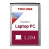 TOSHIBA HDD L200 Laptop PC (SMR) 2TB, SATA III, 5400 ot./min, 128MB cache, 2,5", 9,5 mm, BULK HDWL120UZSVA Toshiba