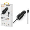 Aligator nab. do auta USB-C s USB TCH 2,4A černá CHA0025