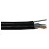 FTP kábel PlanetElite s nosným káblom, Cat5E, drôt, vonkajší PE+PVC, Fca, čierny, 305 m KAB-FTP5E-D-PVCPEM-X-305