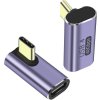 PremiumCord Adaptér USB-C na USB-C, USB 4.0, zahnutý 90° kur31-41