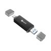 Čtečka karet C-tech UCR-02-AL, USB 3.0 TYPE A/ TYPE C, SD/micro SD C-Tech