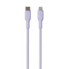 Puro kábel Soft Silicone Cable USB-C to Lightning 1.5m - Lavender PUCAPLTUSBCICONLVD