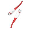 Data kabel HOCO X70 Ferry, USB-C/USB-C (PD), 3A, 60W, 1m, červená 6931474760524 NoName