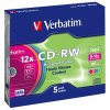 VERBATIM CD-RW(5-Pack)/Slim/Colours/12x/700MB 43167 Verbatim