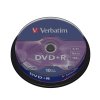 VERBATIM DVD+R(10-Pack)Spindl/MattSlvr/16x/4.7GB 43498 Verbatim