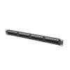 LANBERG PATCH PANEL 24 PORT 1U 19” CAT.5E BLACK PPU5-1024-B Lanberg