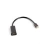 LANBERG adaptér mini DisplayPort 1.2 na HDMI, M/F, kabel 20cm, černý AD-0005-BK Lanberg