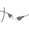 Gembird kábel USB 2.0 (AM - AF), predlžovací, 0.75 m, čierny CC-USB2-AMAF-75CM-300-BK