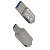 PLATINET flashdisk USB 3.2 METAL WATERPROOF DUAL USB-C USB-A 64GB PMFMC64 Platinet