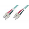 Digitus Fiber Optic Patch Cord, SC to SC Multimode 50/125 µ, Duplex Length 1m, Class OM3 DK-2522-01-3