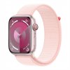 Apple Watch Series 9 GPS + Cellular 45mm Pink Aluminium Case with Light Pink Sport Loop MRMM3QC-A