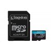 Kingston MicroSDXC karta 512GB Canvas Go! Plus, R:170/W:90MB/s, Class 10, UHS-I, U3, V30, A2 + Adaptér SDCG3-512GB