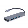 Gembird USB-C 2v1 multiport hub + HDMI A-CM-COMBO2-01