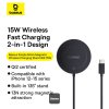 Baseus bezdrôtová nabíjacia magnetická podložka Simple Mini4 Qi2 15W čierna 6932172658427 NoName