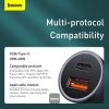 Baseus rýchlonabíjačka do auta Golden Contractor Pro Dual USB+USB-C 40W tmavo šedá 6953156201934 NoName