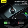 Baseus rýchlonabíjačka do auta Golden Contractor Pro Dual USB+USB-C 40W tmavo šedá 6953156201934 NoName