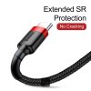 Baseus dátový kábel Cafule USB-C 2m 2A červeno-čierny 6953156278240 NoName