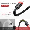 Baseus dátový kábel Cafule USB-C 2m 2A červeno-čierny 6953156278240 NoName