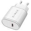Aligator sieťová nabíjačka A-MAX PD 20W USB-C biela AX0001V