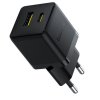 Baseus Rýchlonabíjačka do siete Palm 30W 1xUSB-A 1xUSB-C PD QC 3.0 čierna 6932172672478 NoName