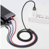 Baseus dátový kábel 4v1 microUSB+USB-C+2xLightning 1,2m 3,5A čierny 6953156278486 NoName