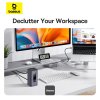 Baseus Dokovacia stanica Spacemate 10v1 (USB-C PD 100W, USB-C, 2x USB-A, 2x HDMI) sivá 6932172663056 NoName