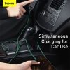 Baseus dátový kábel Rapid 3v1 USB-C/microUSB, Lightning, USB-C 1,5m PD 20W zelený 6953156204300 NoName