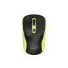 Genius NX-7123 Myš, bezdrátová, optická, 1200DPI, 4 tlačítka, Copilot, 2,4GHz, USB-A, 1× AA baterie, černo-zelená 31030043403