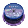 VERBATIM DVD+R(25-balenie) Dvojvrstvové/8x/8.5 GB/vreteno 43757 Verbatim