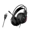 Genius GX GAMING HS-GX570U, Headset, herní, náhlavní, drátový, RGB LED, ovládání hlasitosti, USB, černý 31710035400