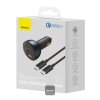 Baseus nabíjačka do auta 1x USB-A 2x USB-C Quick Charge 5 160W šedá + kábel USB-C 6953156206731 NoName