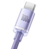 Baseus CAJY000405 Crystal Shine Series Dátový Kábel USB - USB-C 100W 1,2m Purple 6932172602826 NoName
