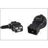 PremiumCord Adaptér IEC C20 M - SCHUKO CEE 7/3 F kpsr-03