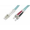 lc st opticky patch cord 50 125 10m duplex om3 i4105