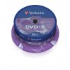 VERBATIM DVD+R(25-Pack)Spindl/MattSlvr/16x/4.7GB 43500 Verbatim