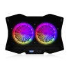 Modecom MC-CF18 RGB chladící podložka pro notebooky do velikosti 18", 2 ventilátory, RGB LED podsvícení, černá PL-MC-CF-18-RGB