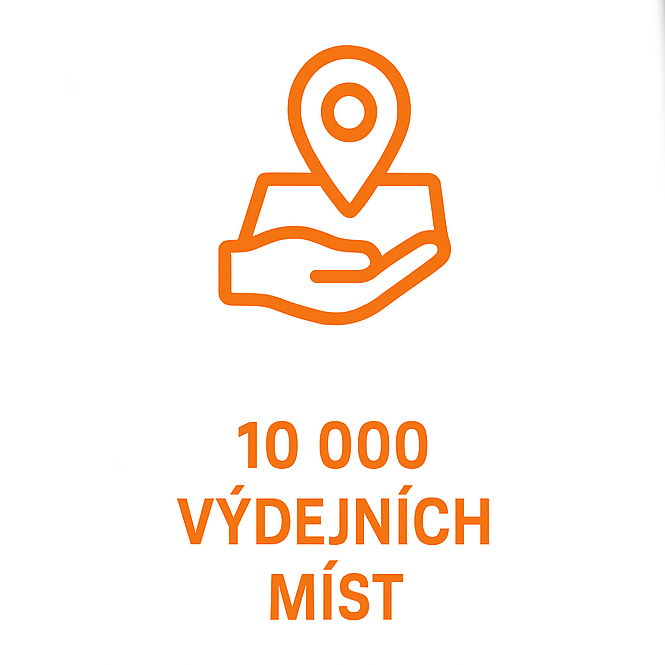 Přes 10000 výdejních míst