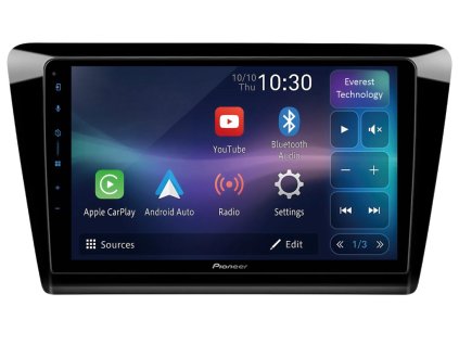 2968 3 pioneer autoradio sph pf97bt pro skoda rapid carplay androidauto a dotykovou obrazovkou everest technology evtech cz