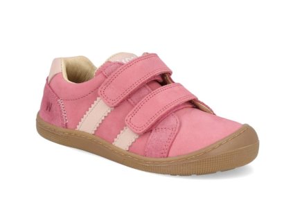 barefoot detske tenisky kozene koel kobi w fuchsia