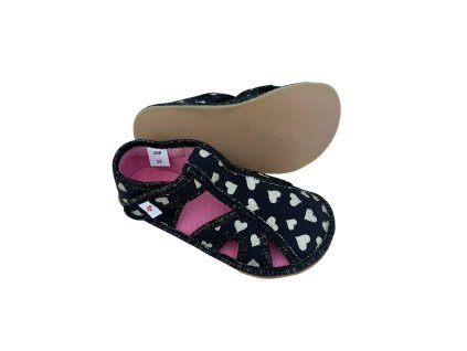 barefoot prezuvky ef 386 gold hearts