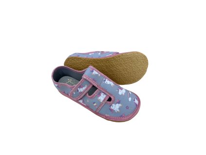 detske barefoot prezuvky ktr bare sede jednorozci